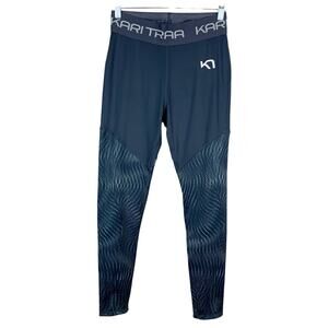 Kari Traa Navy Blue Patterned Leggings